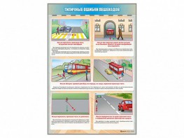 Стенд "Типичные ошибки пешеходов" - fgospostavki.ru - Белогорск