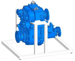 Учебное оборудование «Раздаточная коробка с коробкой отбора мощности в разрезе грузового автомобиля КамАЗ» - fgospostavki.ru - Белогорск