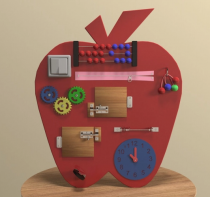 Бизиборд «Яблоко знаний» - fgospostavki.ru - Белогорск