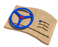 Дидактическая панель с автомобильным рулем - fgospostavki.ru - Белогорск