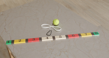 Мяч-маятник и планка для отбивания с цифрами - fgospostavki.ru - Белогорск