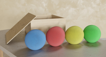 Набор кинезиологических мячей в коробке - fgospostavki.ru - Белогорск