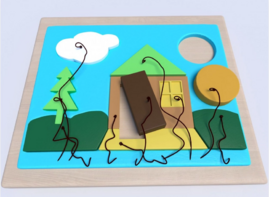 Настенная панель «Домик» - fgospostavki.ru - Белогорск