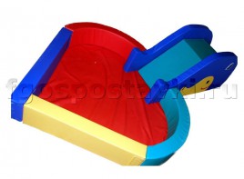 Сухой бассейн "Сердечко" с горкой 160х80х90 сантиметров - fgospostavki.ru - Белогорск