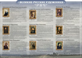 Стенд "Великие русские художники" - fgospostavki.ru - Белогорск