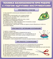 Стенд "Техника безопасности при работе с утюгом" - fgospostavki.ru - Белогорск