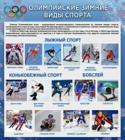 Стенд "Олимпийские зимние виды спорта" - fgospostavki.ru - Белогорск