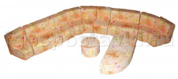 Угловая мебель "Солнышко-4" гобелен (12 элементов) - fgospostavki.ru - Белогорск