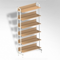  Стеллаж на металлокаркасе односторонний - fgospostavki.ru - Белогорск