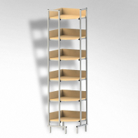 Стеллаж на металлокаркасе угловой - fgospostavki.ru - Белогорск