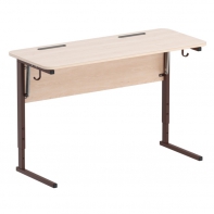 Стол ученический двухместный с наклоном столешницы (0-22°) на прямоугольной трубе - fgospostavki.ru - Белогорск