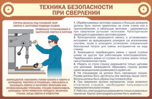Стенд "Техника безопасности при сверлении" - fgospostavki.ru - Белогорск