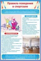Стенд "Правила поведения в спортзале №1" - fgospostavki.ru - Белогорск