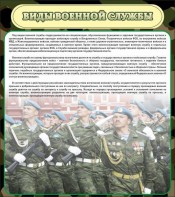 Стенд "Виды военной службы" - fgospostavki.ru - Белогорск