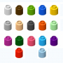  Элемент конструктора одиночный одноцветный Color Blocks 100 штук - fgospostavki.ru - Белогорск