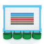  Элемент конструктора одиночный одноцветный Color Blocks 100 штук - fgospostavki.ru - Белогорск